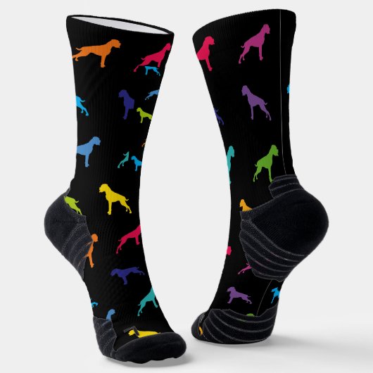 Boxer Socks Pattern Rainbow Sokken (Gebogen)