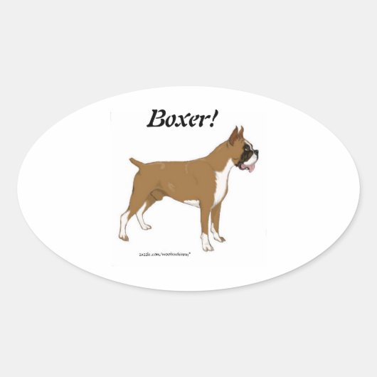 Boxer. Sticker (Voorkant)
