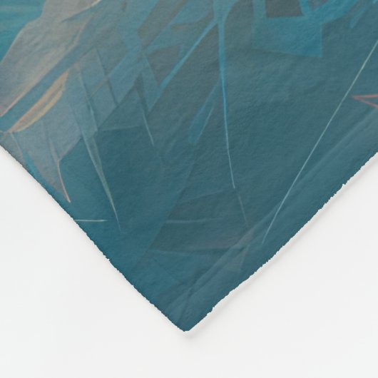 Boxer strand surfen schilderij fleece deken (Hoek)