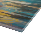 Boxer strand surfen schilderij snijplank (Hoek)