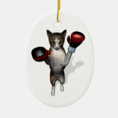 Boxer Tabby Keramisch Ornament (Voorkant)