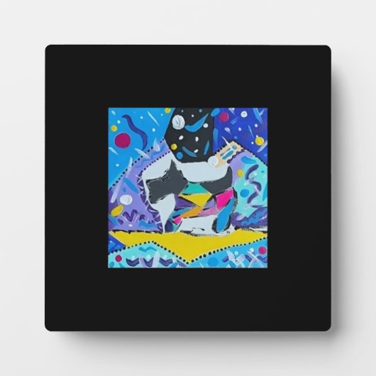 Boxer Tafelblad Plaque met Ezel Fotoplaat (Voorkant)
