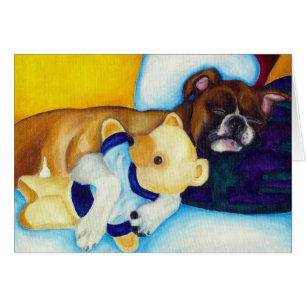 Boxer & Teddy Bear
