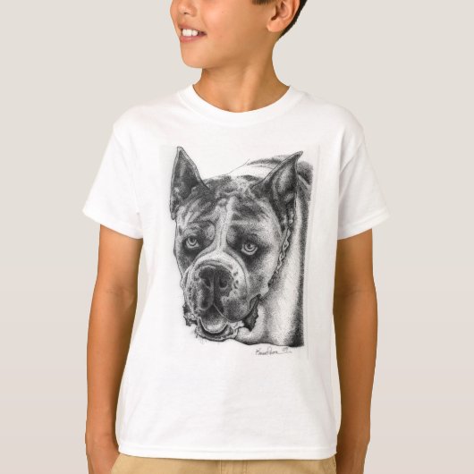 Boxer Tekening T-shirt (Voorkant)