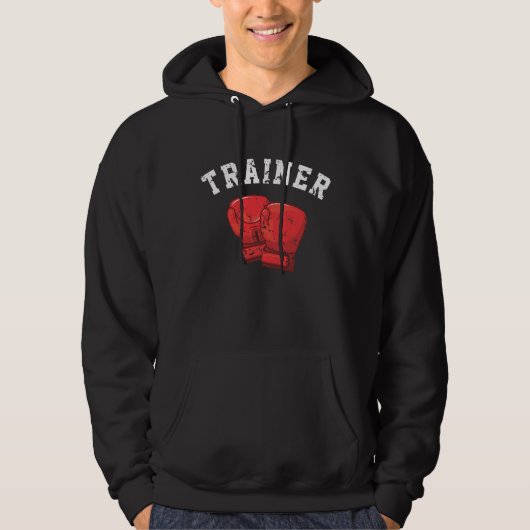 Boxer-trainer voor persoonlijke touringcartraining hoodie (Voorkant)