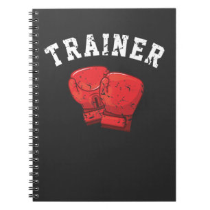 Boxer-trainer voor persoonlijke touringcartraining notitieboek