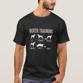 Boxer Training Boxer Dog Tricks T-shirt (Voorkant)