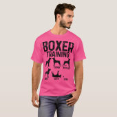 Boxer Training Grappige Hond Eigenaar Boxer Mam Bo T-shirt (Voorkant volledig)