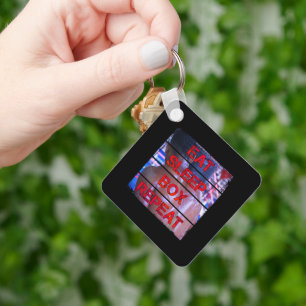 Boxer Training Quote Eat Sleep Box Herhalen Sleutelhanger