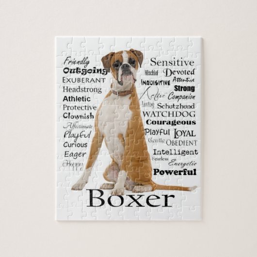 Boxer Traits Puzzle Legpuzzel (Verticaal)