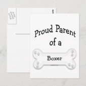 Boxer Trotse Ouder Briefkaart (Voorkant / Achterkant)