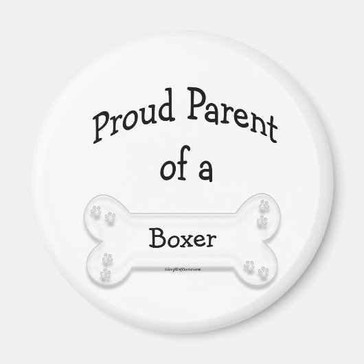 Boxer Trotse Ouder - Magnet (Voorkant)