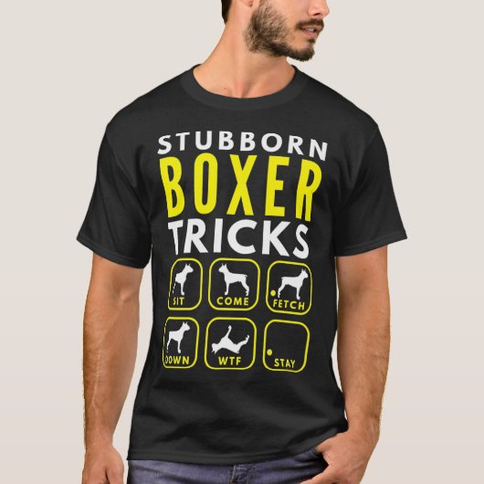 Boxer-trucs voor leerlingen met een hond - premie  t-shirt (Voorkant)