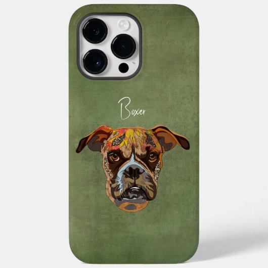 Boxer Ugly Face Hoesje-Mate iPhone Case (Achterkant)