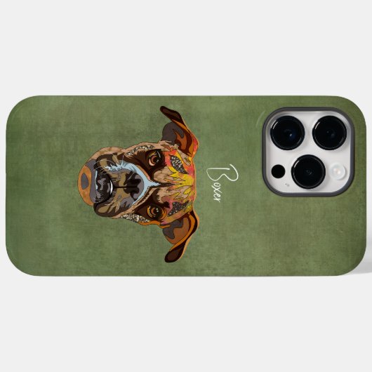 Boxer Ugly Face Hoesje-Mate iPhone Case (Achterkant (horizontaal))