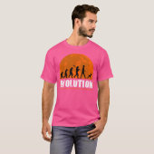 Boxer Uncropped Ears Menselijke evolutie T-shirt (Voorkant volledig)