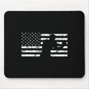 Boxer Usa Vlag Bokshandschoen Vechter Kickboksen Muismat
