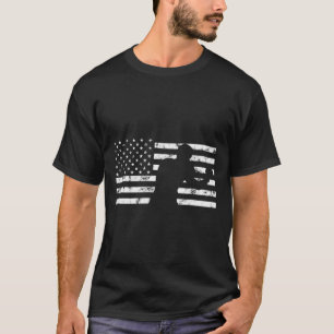 Boxer Usa Vlag Bokshandschoen Vechter Kickboksen T-shirt