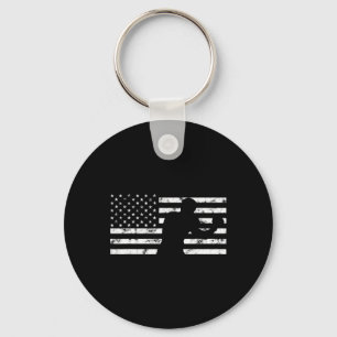 Boxer Usa Vlag Bokshandschoen Vechter Vecht Kickbo Sleutelhanger