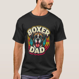 Boxer Vader Grappige Boxer Hond Dier Voor Mannen T-shirt