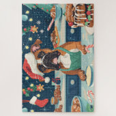 Boxer Vakantie Bakken: Feestelijke Kerst Legpuzzel (Verticaal)