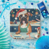 Boxer Vakantie Bakken: Feestelijke Kerst Papieren Bordje (Feest)