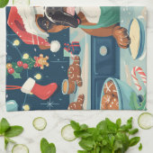 Boxer Vakantie Bakken: Festive Kerstmis Theedoek (Gevouwen)