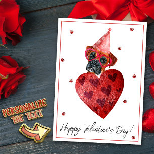Boxer Valentijnsdag Cadeau Hond Feestdagenkaart