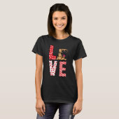 Boxer Valentines Day Love Valentine Cute Hearts T-shirt (Voorkant volledig)