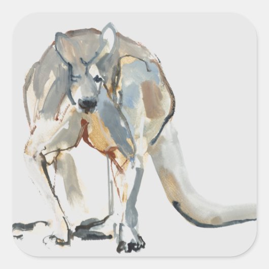Boxer Vierkante Sticker (Voorkant)