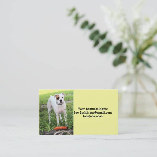 Boxer Visitekaartje (Staand voorkant)