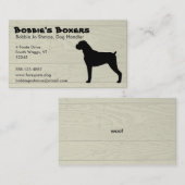 Boxer Visitekaartje (Voorkant / Achterkant)