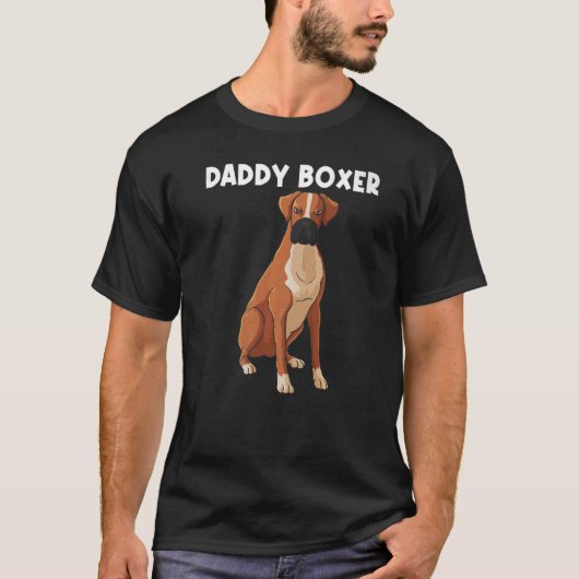 Boxer voor mannen Boys Boxer Hondenras Pet T-shirt (Voorkant)