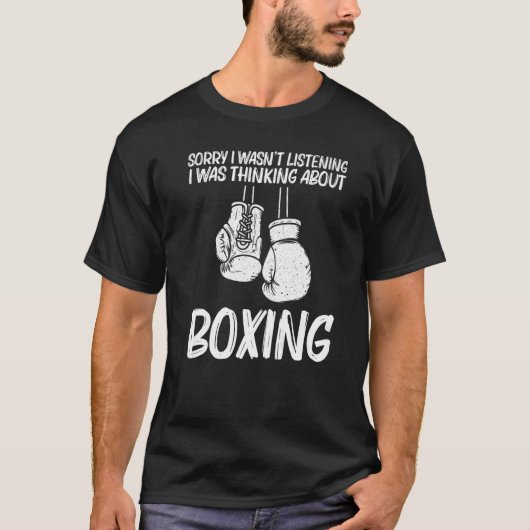 Boxer voor mannen Kickboxing Coach Boxer handschoe T-shirt (Voorkant)
