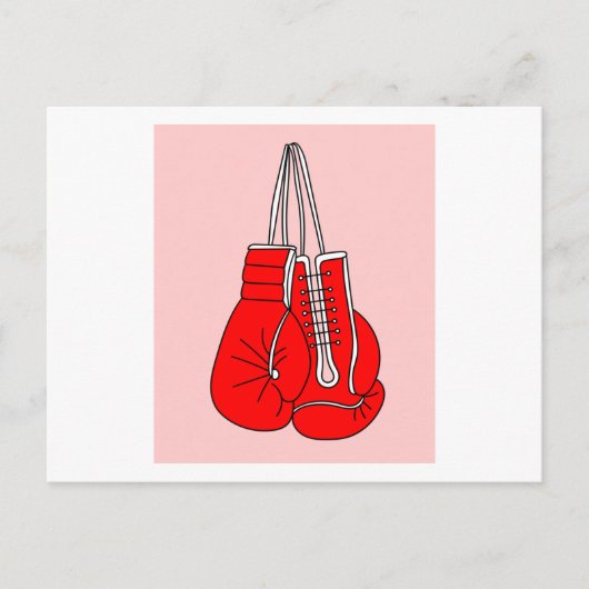Boxer Vrouw Boxer Retro Boxing Briefkaart (Voorkant)
