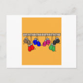 Boxer Vrouw Boxer Retro Boxing Briefkaart (Voorkant)