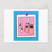Boxer Vrouw Boxer Retro Boxing Briefkaart (Voorkant)