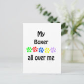 Boxer wandelingen ontwerp briefkaart (Staand voorkant)