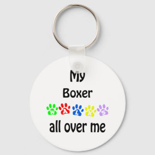 Boxer wandelingen ontwerp sleutelhanger