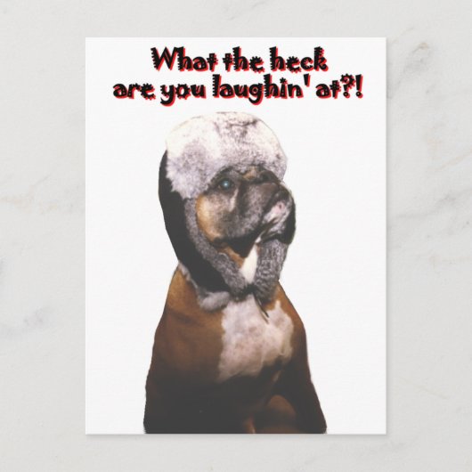Boxer: Wat de Heck! Briefkaart (Voorkant)