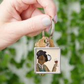 Boxer Wijn Snob Sleutelhanger (Hand)