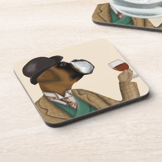 Boxer Wine Snob Bier Onderzetter (Linkerzijde)