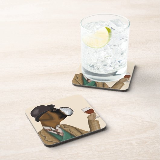 Boxer Wine Snob Bier Onderzetter (Rechterzijde)