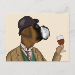 Boxer Wine Snob Briefkaart