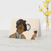 Boxer Wine Snob Kaart (Gele Bloem)