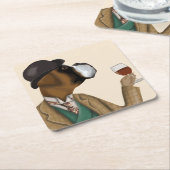 Boxer Wine Snob Kartonnen Onderzetters (Schuin)