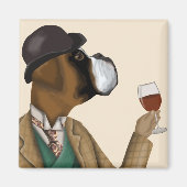 Boxer Wine Snob Magneet (Voorkant)