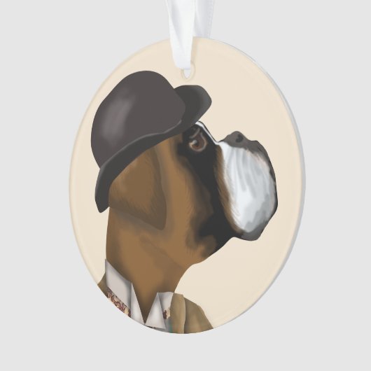 Boxer Wine Snob Ornament (voorkant)