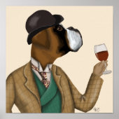 Boxer Wine Snob Poster (Voorkant)