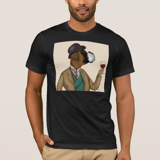 Boxer Wine Snob T-shirt (Voorkant)